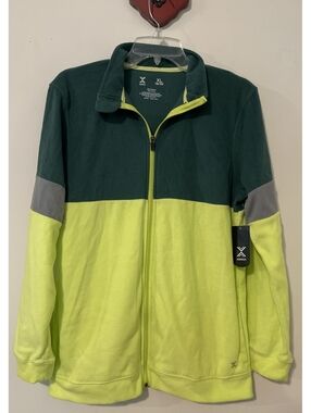 Xersion Boys XL 18/20 Green Full-Zip Lightweight Fleece Jacket NWT! A1906